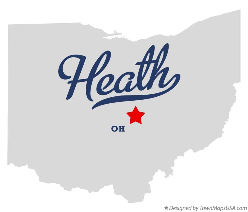 Map of Heath Ohio OH
