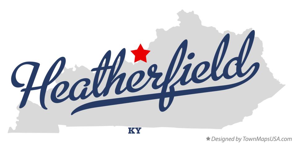 Map of Heatherfield Kentucky KY