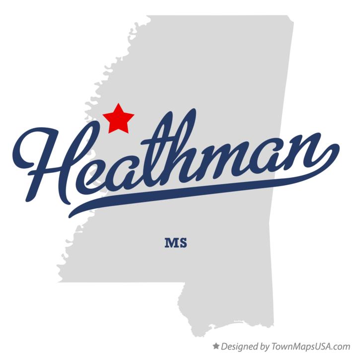 Map of Heathman Mississippi MS