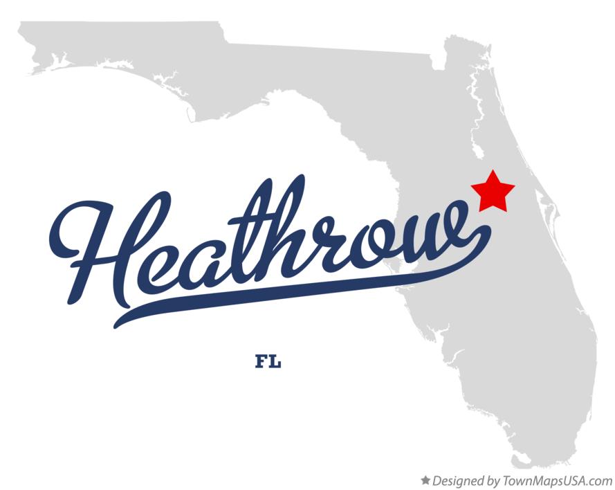 Map of Heathrow Florida FL