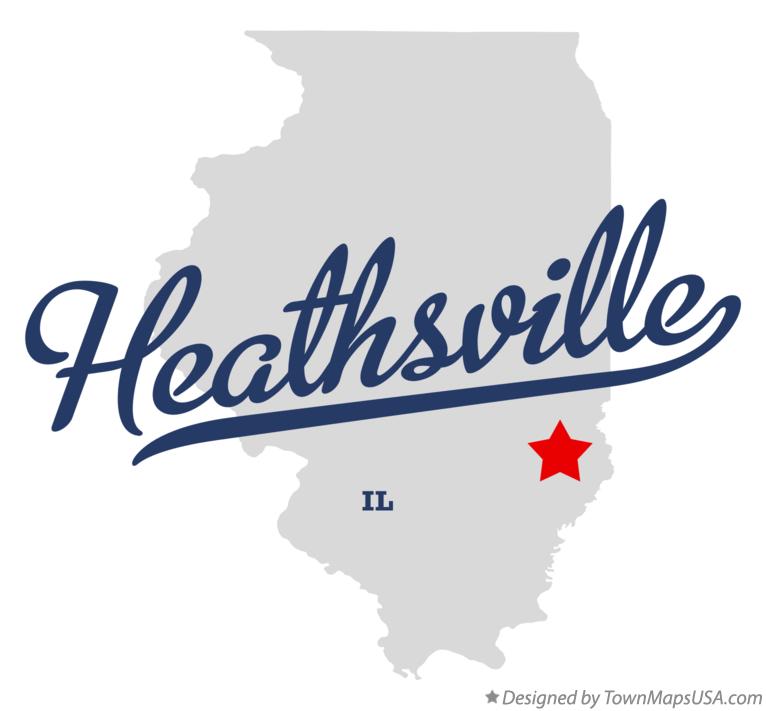 Map of Heathsville Illinois IL