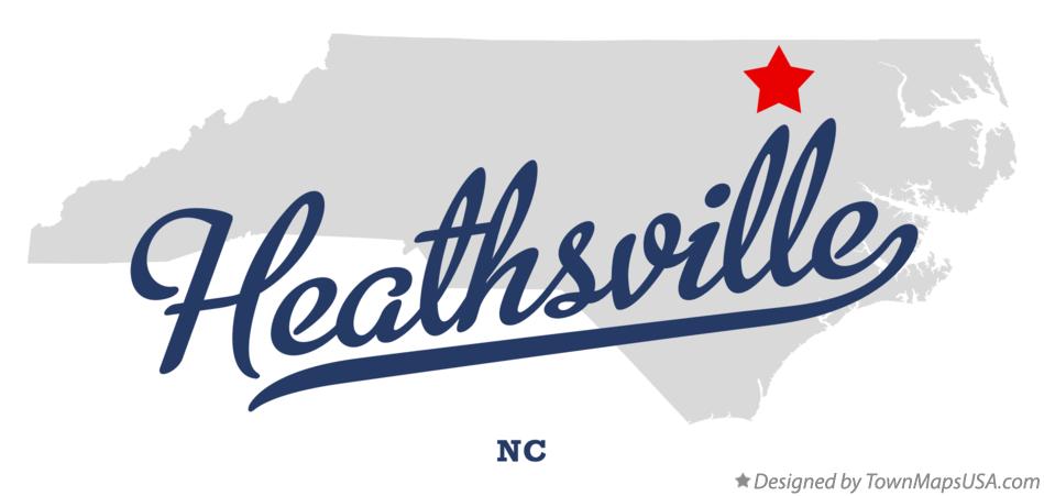 Map of Heathsville North Carolina NC