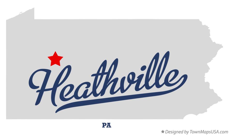Map of Heathville Pennsylvania PA