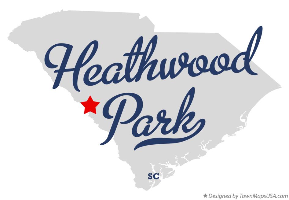 Map of Heathwood Park South Carolina SC
