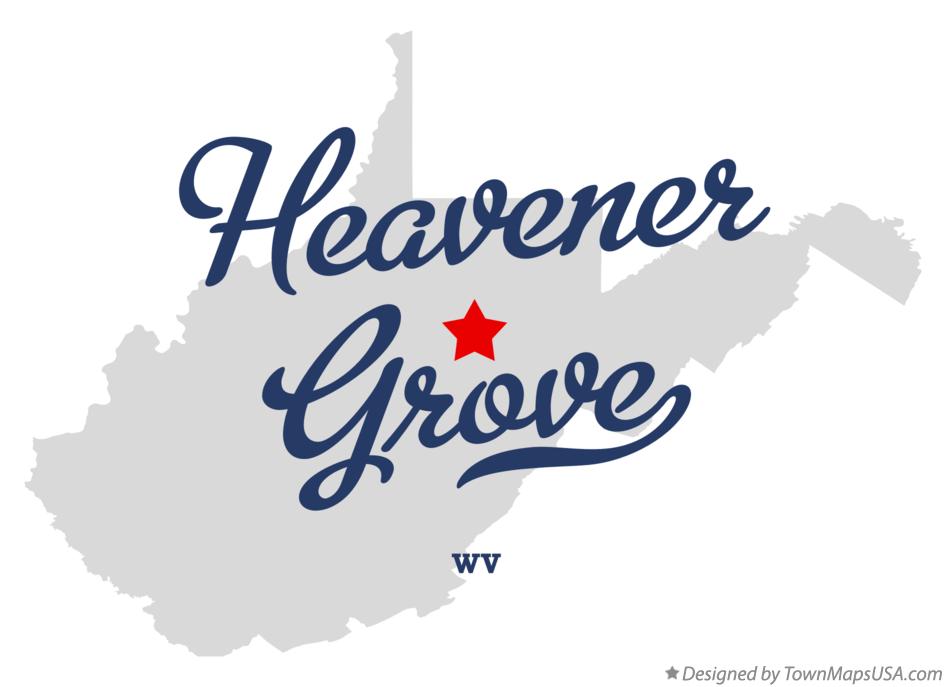 Map of Heavener Grove West Virginia WV