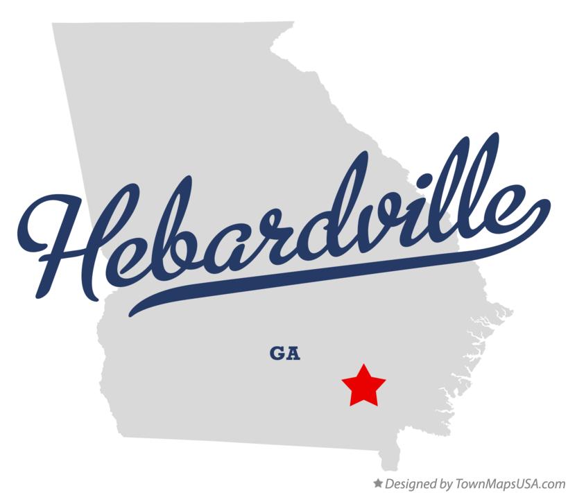 Map of Hebardville Georgia GA
