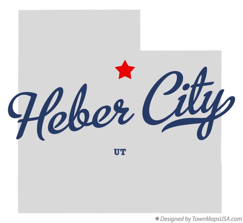 Map of Heber City Utah UT