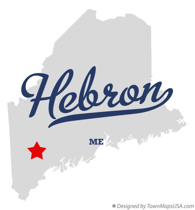 Map of Hebron Maine ME