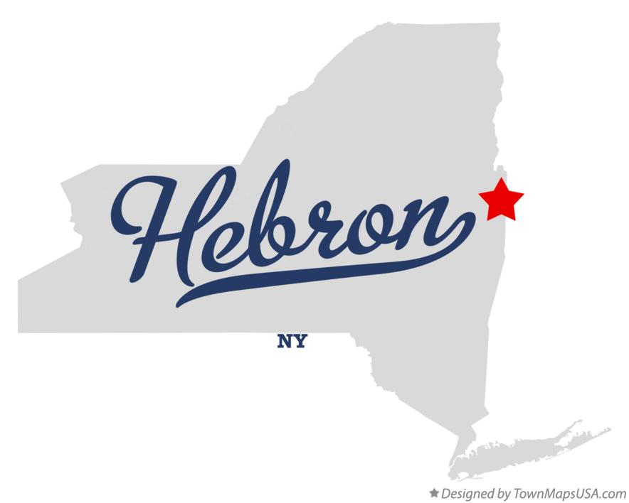 Map of Hebron New York NY
