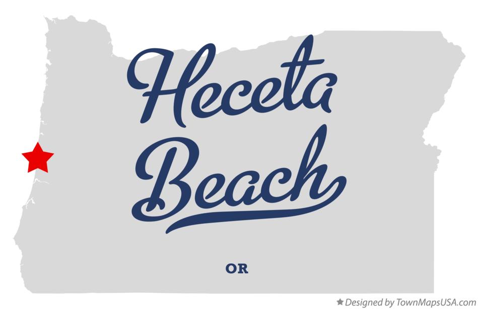 Map of Heceta Beach Oregon OR