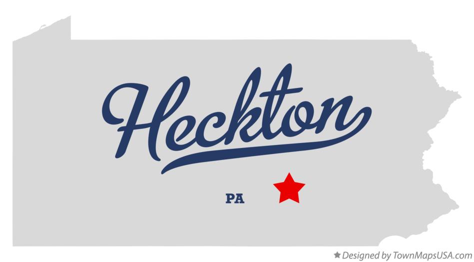 Map of Heckton Pennsylvania PA