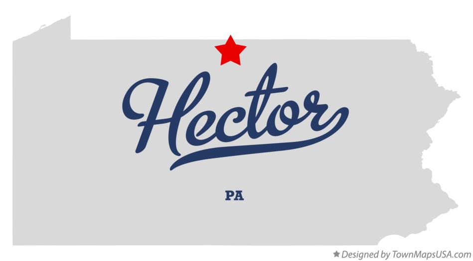 Map of Hector Pennsylvania PA