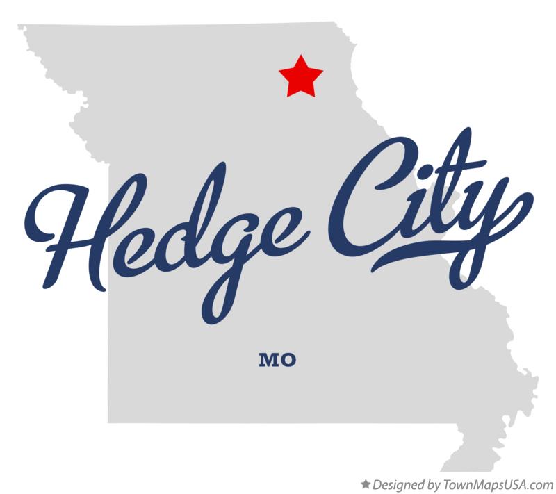 Map of Hedge City Missouri MO