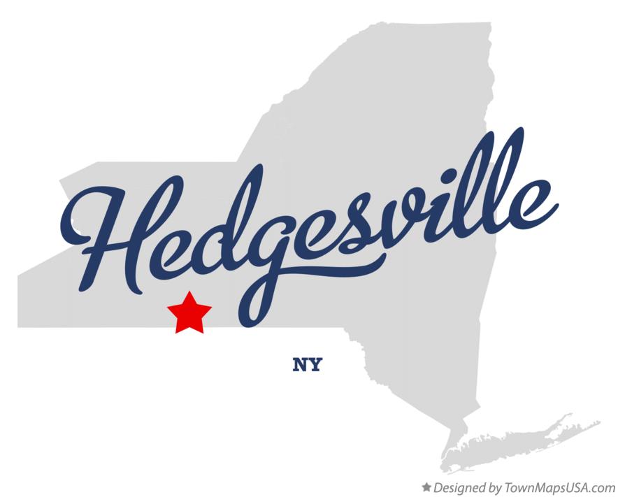 Map of Hedgesville New York NY