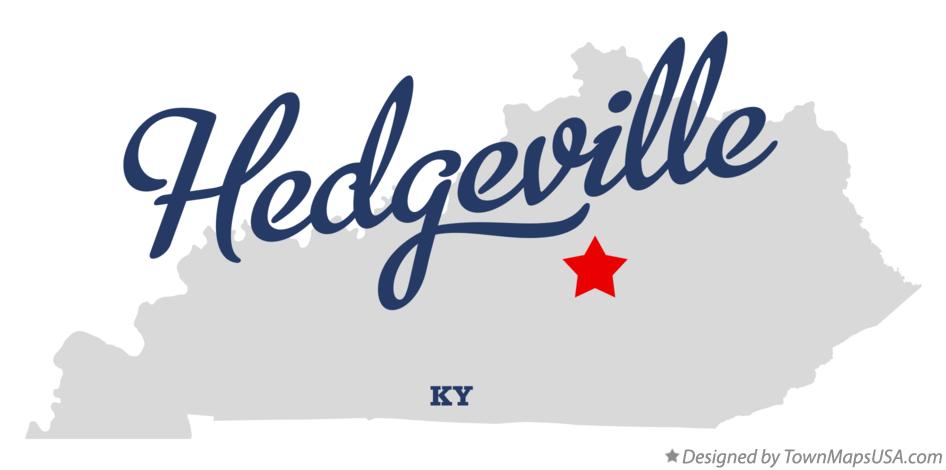 Map of Hedgeville Kentucky KY