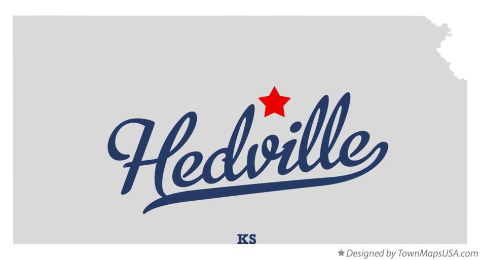 Map of Hedville Kansas KS