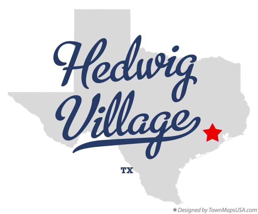 Map of Hedwig Village Texas TX