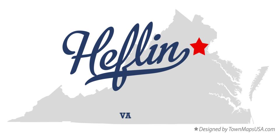 Map of Heflin Virginia VA