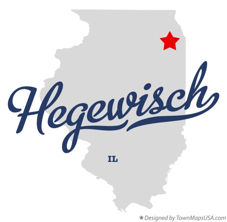 Map of Hegewisch Illinois IL