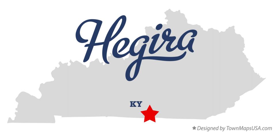 Map of Hegira Kentucky KY