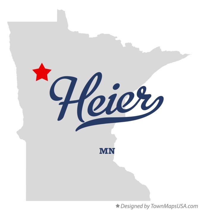 Map of Heier Minnesota MN
