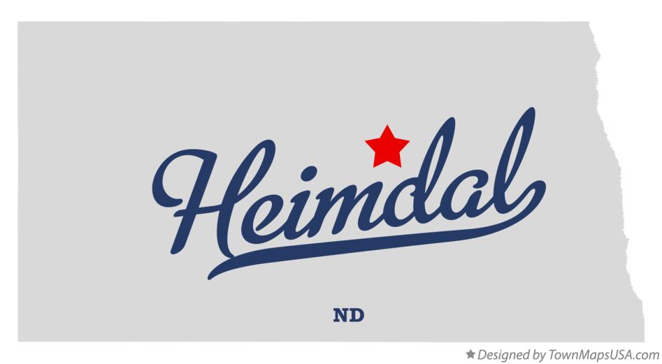 Map of Heimdal North Dakota ND