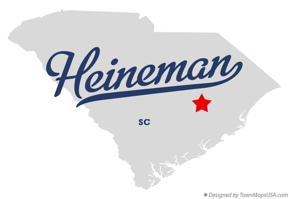 Map of Heineman South Carolina SC