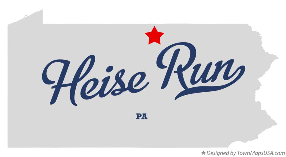 Map of Heise Run Pennsylvania PA