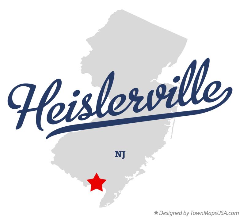 Map of Heislerville New Jersey NJ