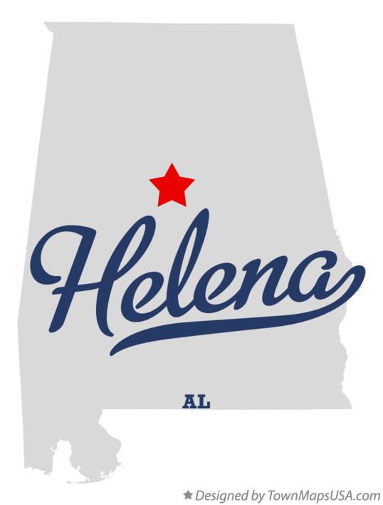 Map of Helena Alabama AL