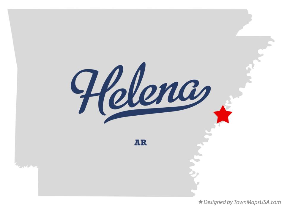 Map of Helena Arkansas AR