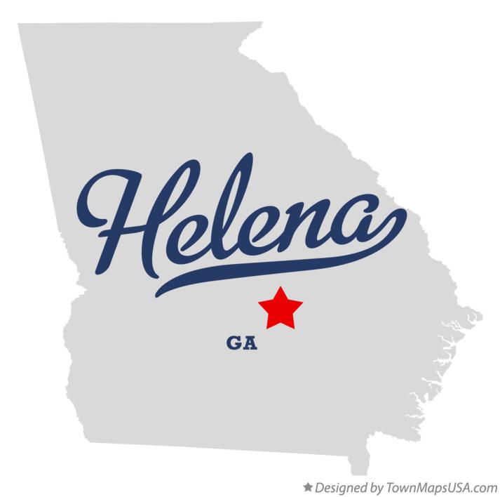 Map of Helena Georgia GA