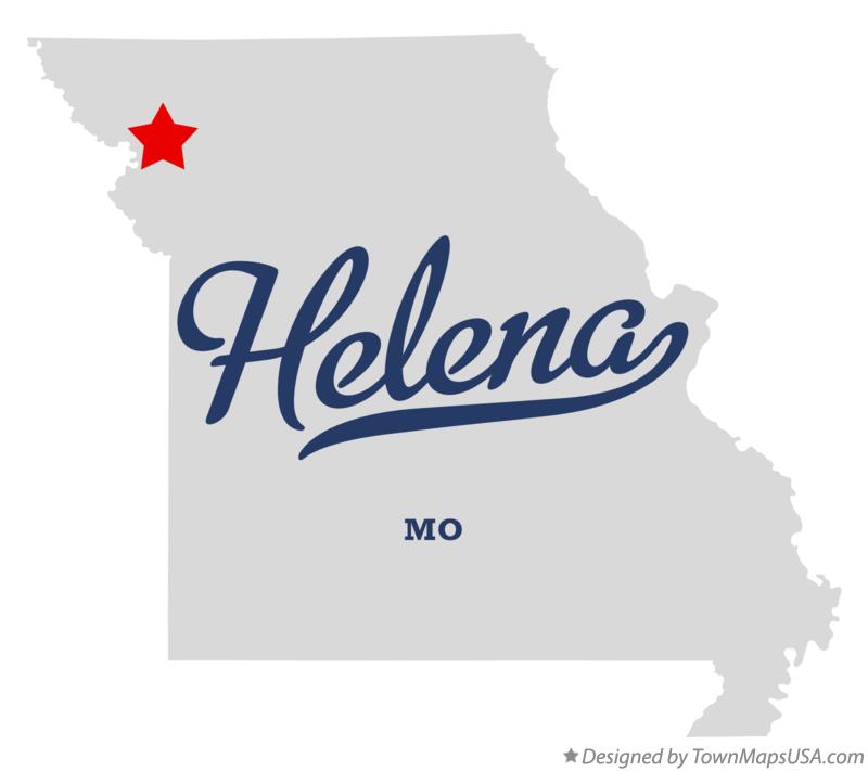 Map of Helena Missouri MO