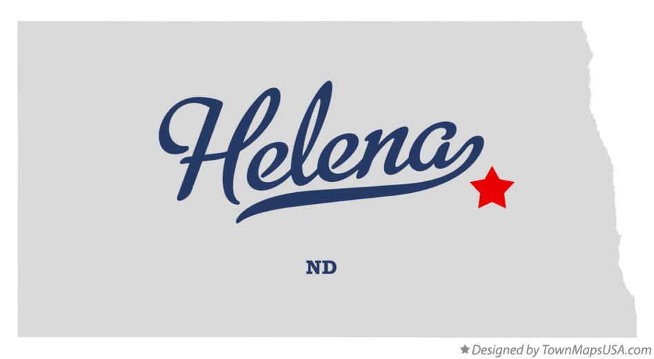 Map of Helena North Dakota ND