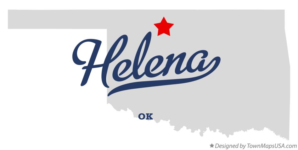 Map of Helena Oklahoma OK