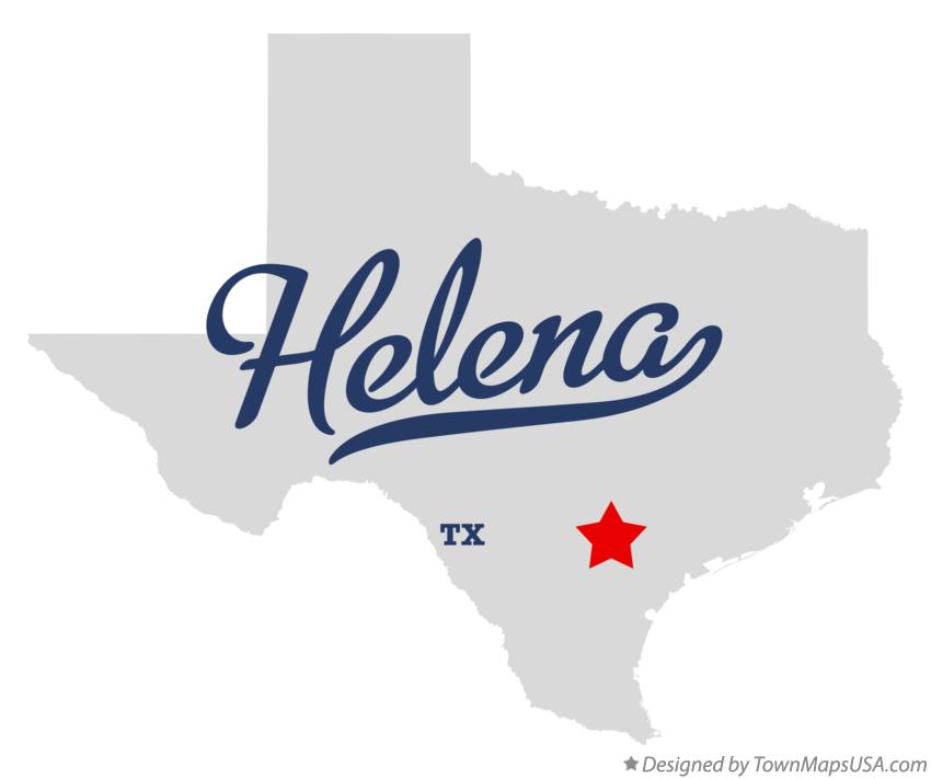 Map of Helena Texas TX