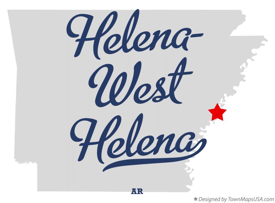 Map of Helena-West Helena Arkansas AR