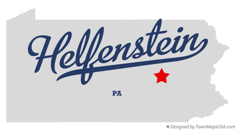 Map of Helfenstein Pennsylvania PA