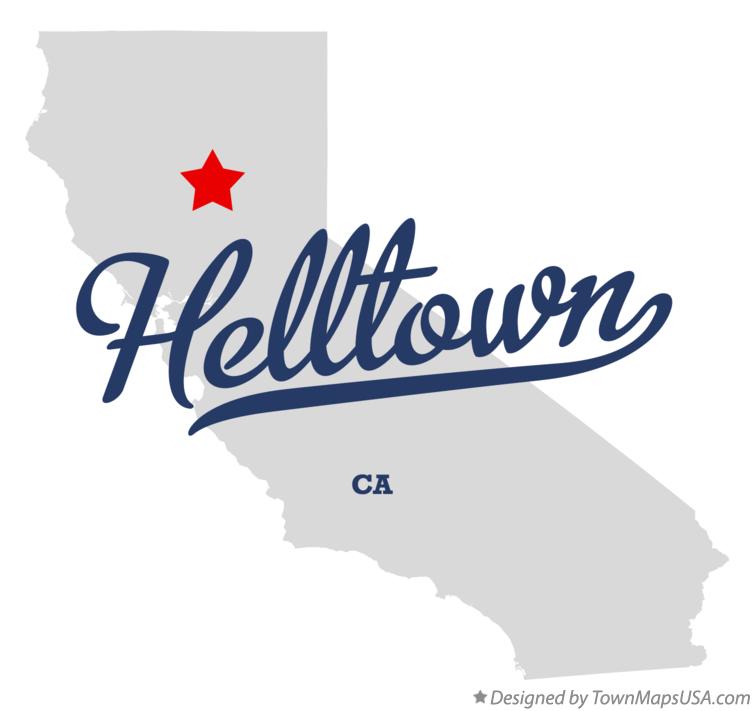 Map of Helltown California CA