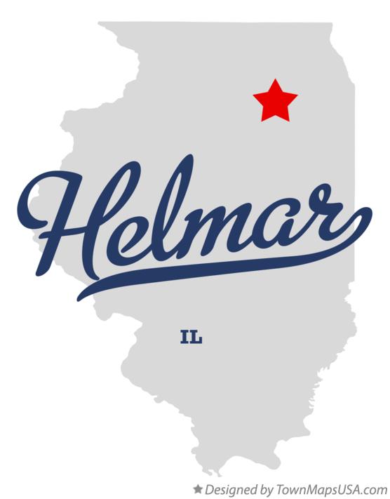 Map of Helmar Illinois IL