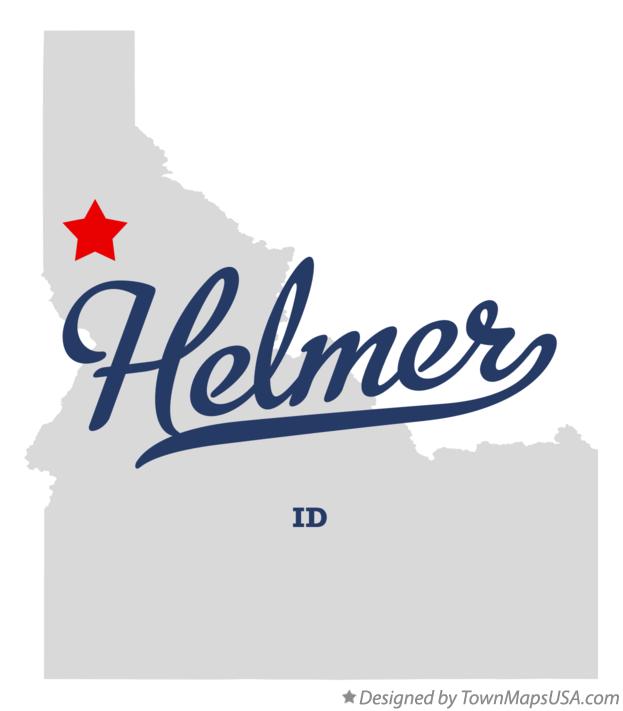 Map of Helmer Idaho ID
