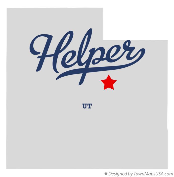 Map of Helper Utah UT