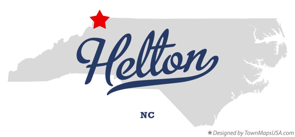 Map of Helton North Carolina NC