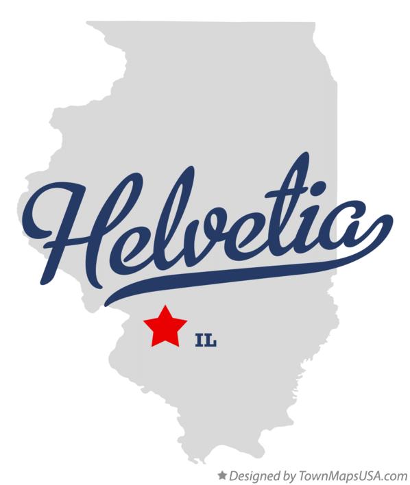 Map of Helvetia Illinois IL