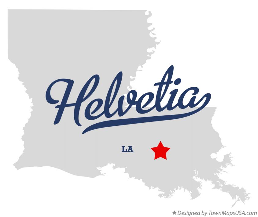 Map of Helvetia Louisiana LA