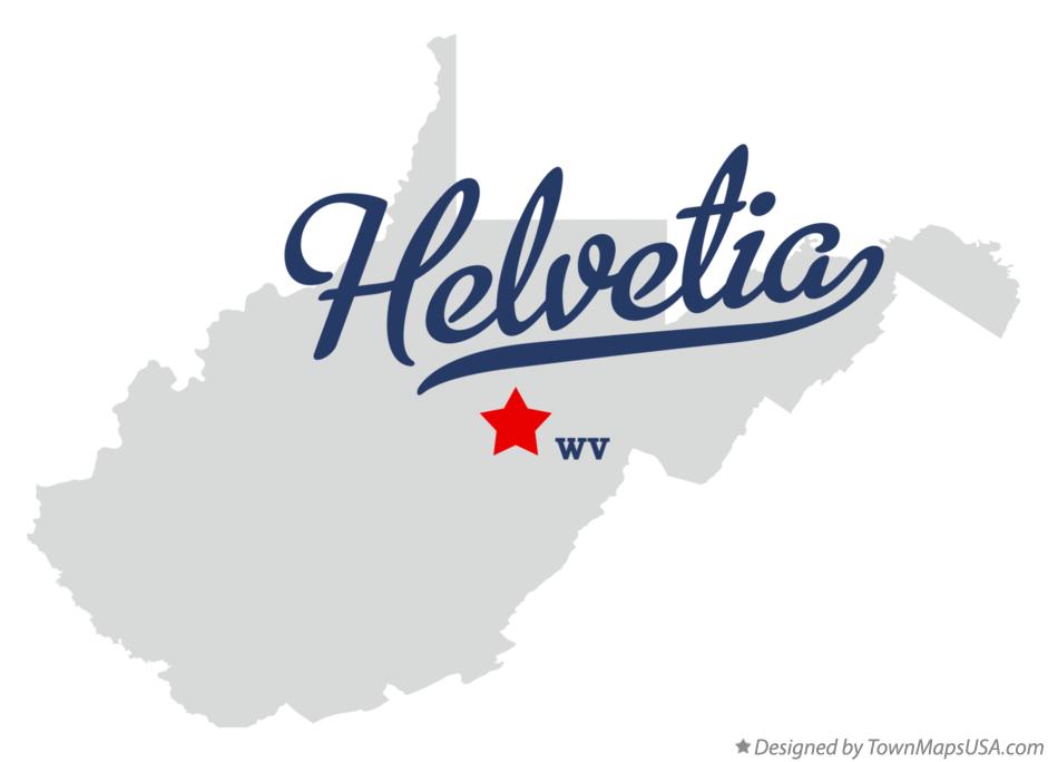 Map of Helvetia West Virginia WV