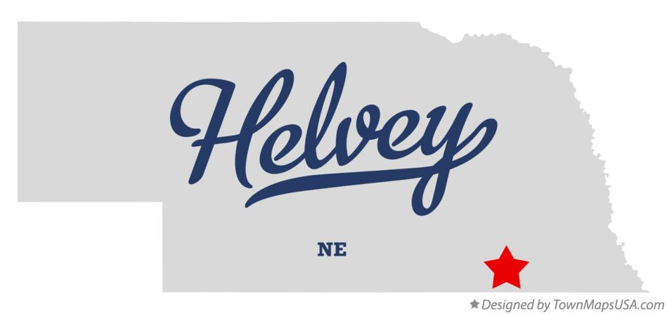 Map of Helvey Nebraska NE