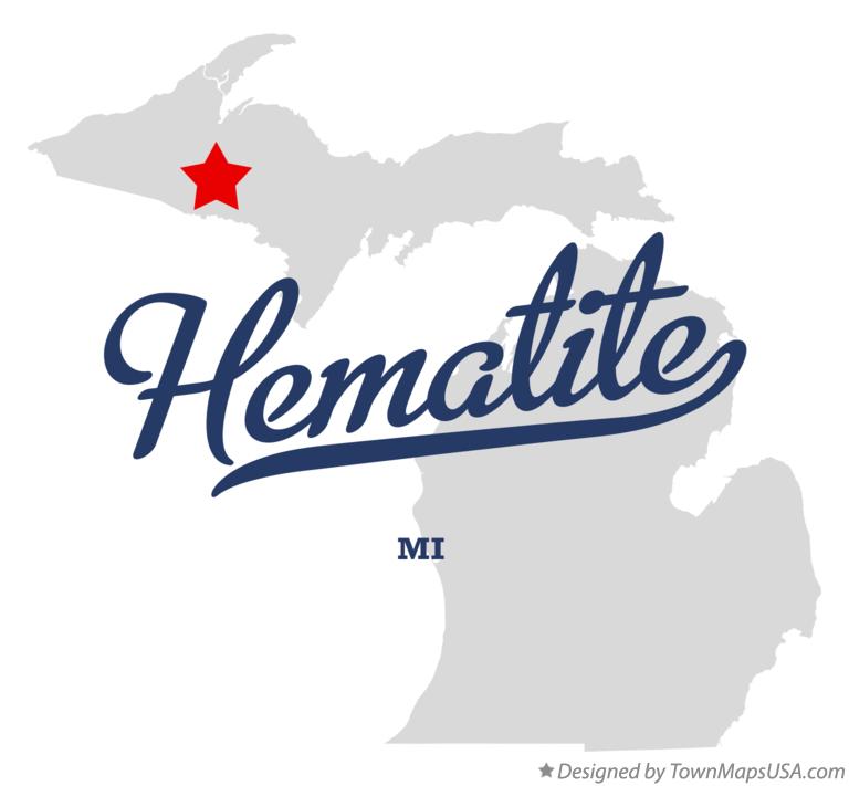 Map of Hematite Michigan MI