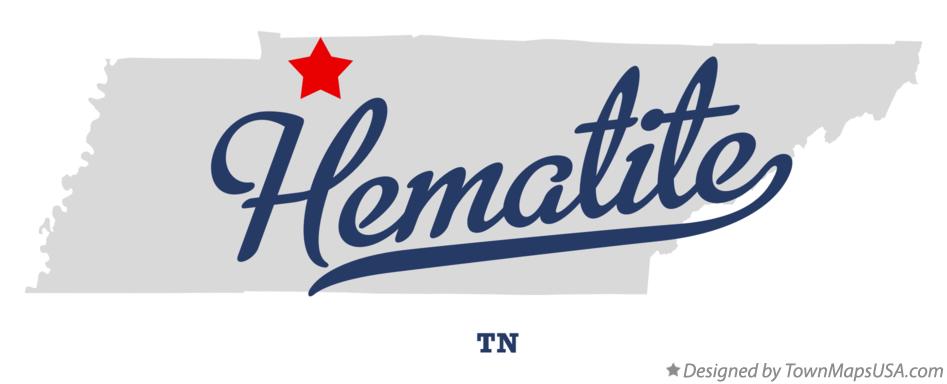 Map of Hematite Tennessee TN