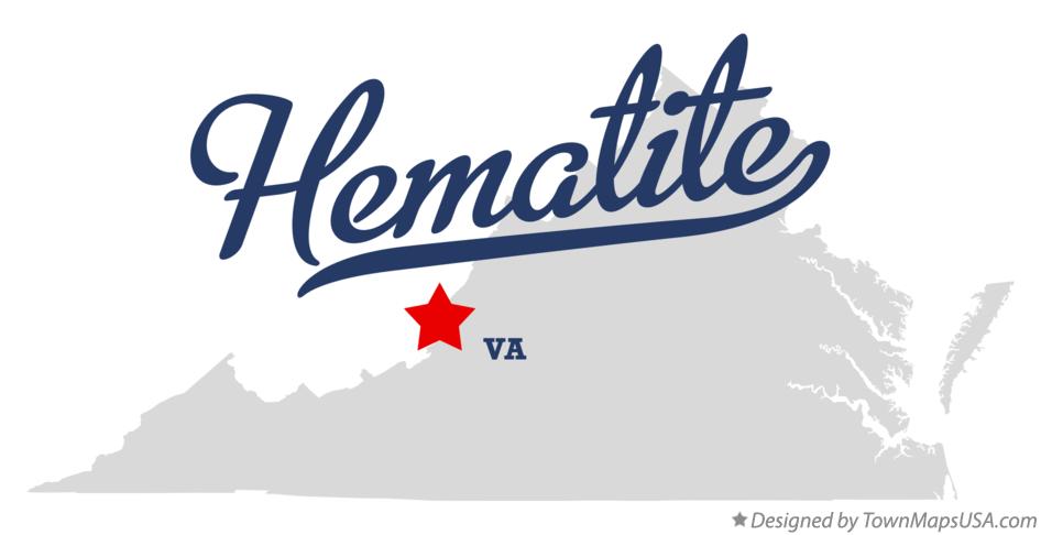 Map of Hematite Virginia VA